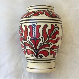 Vintage Korondi vase traditional folk art Hungary